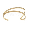 201 Stainless Steel Open Cuff Bangles for Women BJEW-M044-01G-3