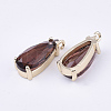 Transparent Glass Pendants X-GLAA-T007-22C-2