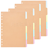 Paper Discbound Notebook Index Divider Sheets AJEW-WH20011-03C-1