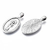 Tibetan Style Alloy Pendants PALLOY-Q441-048-RS-3