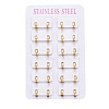 304 Stainless Steel Huggie Hoop Earrings EJEW-L252-043C-G-3