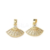 Brass Micro Pave Cubic Zirconia Pendants KK-I371-37G-01-1