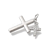 Brass Micro Pave Cubic Zirconia Pendants KK-D431-070P-2