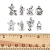 72Pcs 12 Styles Tibetan Style Alloy Pendants FIND-FP0001-24-2