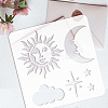 PET Hollow Out Drawing Painting Stencils DIY-WH0391-0211-3