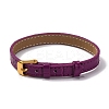 Leather Textured Watch Bands AJEW-K232-01G-10-1