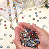300Pcs 15 Colors Electroplate Transparent Glass Beads GLAA-PA0001-18-3
