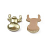 Spray Painted Opaque Resin Cabochons CRES-N027-11-4