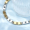 201 Stainless Steel Oval Link Chain Bracelets BJEW-B078-147GP-5