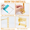 Acrylic Earring Display Stands EDIS-WH0021-58A-3