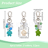 12Pcs 3 Colors Sea Turtle Synthetic Turquoise Pendants Decoration HJEW-NB00201-2
