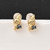 Brass Stud Earrings EJEW-C158-11C-G-1