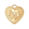 304 Stainless Steel & ABS Plastic Imitation Pearl Pendants STAS-Z185-03G-01-1