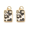 Eco-Friendly Brass Micro Pave Clear Cubic Zirconia Pendants KK-I698-08B-3
