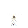 Iron & Natural Amethyst Hanging Suncatchers HJEW-F024-02B-3