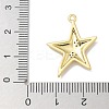 Rack Plating Brass Micro Pave Cubic Zirconia Pendants KK-L224-015G-3