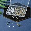 40Pcs 2 Colors 304 Stainless Steel Stud Earring Findings STAS-FS0001-57-7