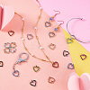 48Pcs 12 Colors Alloy Rhinestone Pendants FIND-GA0007-09-4