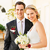 2Pcs 2 Style Silk Cloth Rose with Satin Ribbon Corsage Boutonniere & Wrist Corsages AJEW-CP0005-94-4