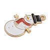 Christmas Theme Alloy Enamel Pendants ENAM-Z019-01K-2