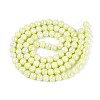 Electroplate Opaque Glass Beads Strands EGLA-T026-8mm-05D-2