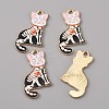 Zine Alloy Enamel Charms ENAM-WH0065-05B-LG-1