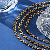 Ion Plating(IP) 304 Stainless Steel Cable Chain Necklaces for Women Men STAS-M102-68G-3