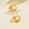 Stainless Steel Flat Round Chandelier Earrings LS-JB5555-2