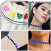 4 Cards 2 Styles  Polyester Wavy Fringe Trim Ribbon DIY-GF0009-48H-5