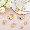 4 Pairs 4 Styles Rack Plating Brass Chunky Hoop Earrings for Women EJEW-BBC0001-94-3