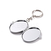 Iron Folding Mirror Keychain LS-DIY-D079-01C-4