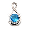 925 Sterling Silver Pave Cubic Zirconia Pendants STER-V001-03P-12-1