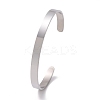 Non-Tarnish 304 Stainless Steel Open Cuff Bangle LS-BJEW-G653-01P-05-3