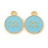 Alloy Enamel Pendants LS-ENAM-S124-01B-16J-1