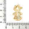 Brass Micro Pave Cubic Zirconia Pendants KK-U053-18G-3