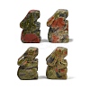 Natural Unakite Rabbit Display Decorations G-R007-02B-1