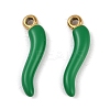 Ion Plating(IP) 304 Stainless Steel Enamel Pendants STAS-Z094-01A-1