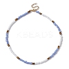 Glass Seed Beaded Necklace for Women NJEW-JN04393-4