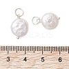 Natural Baroque Keshi Pearl Pendants PALLOY-JF05195-4