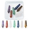 7Pcs 7 Styles Natural Mixed Gemstone Pointed Beads G-FS0005-53-1