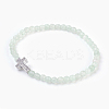 Natural Green Aventurine Beads Stretch Bracelets BJEW-JB03925-05-1