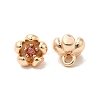 Brass & Cubic Zirconia Pendants KK-Q773-16G-01-1