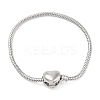 Tarnish Resistant Brass European Style Bracelets for Jewelry Making BJEW-S158-17P-4