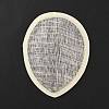 Linen Teardrop Fascinator Hat Base for Millinery AJEW-WH0283-54B-3