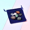 7Pcs Natural Labradorite & Amethyst & Rose Quartz & South Red Agate & Rhodonite & Green Aventurine & Quartz Crystal Tumbled Stone Sets DIY-FS0007-10B-8
