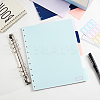 3Sets/15 sheets Plastic Discbound Notebook Index Divider Sheets DIY-OC0010-55-5