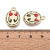 Valentine's Day Printed Alloy Pendants PALLOY-SZC0008-05M-3