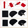 40Pcs Rectangle & Oval Velvet Pen Drawstring Bag AJEW-PH0003-26-6