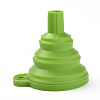 Portable Foldable Silicone Funnel Hopper AJEW-WH0104-40F-1