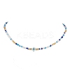 Glass Beaded Necklaces NJEW-JN04896-01-1